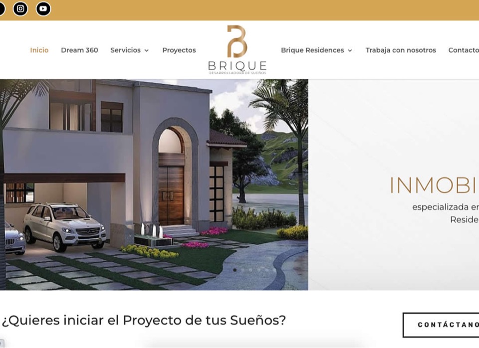 Sitio web de Brique Inmobiliaria