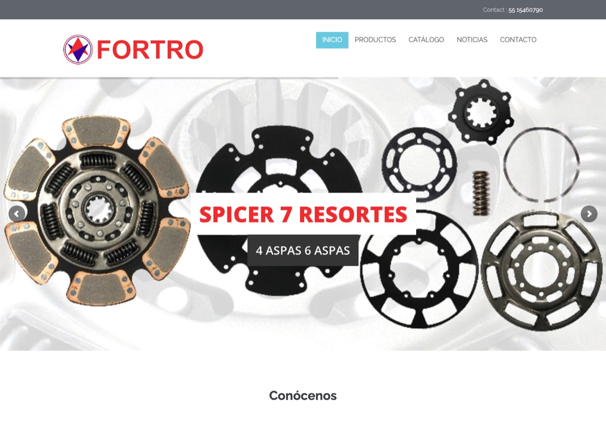 Sitio web de Fortro